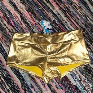 Gold Rave Shorts
